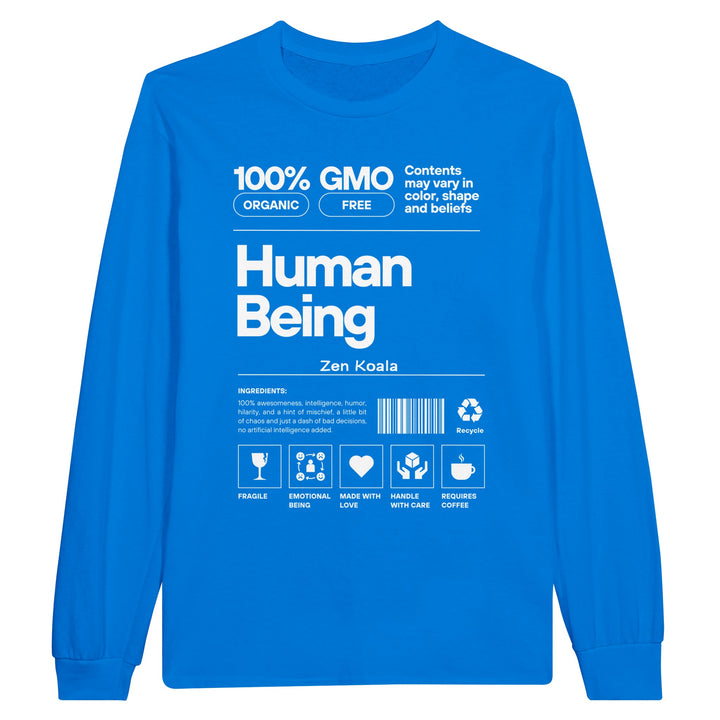 Human Being feel-good long sleeve tee — Zen Koala Australia