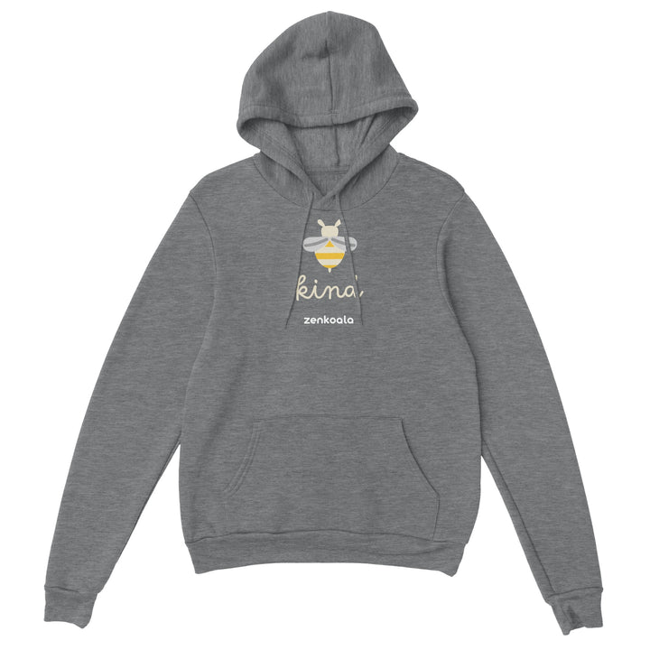 Bee Kind feel-good hoodie in sport grey, Zen Koala Australia