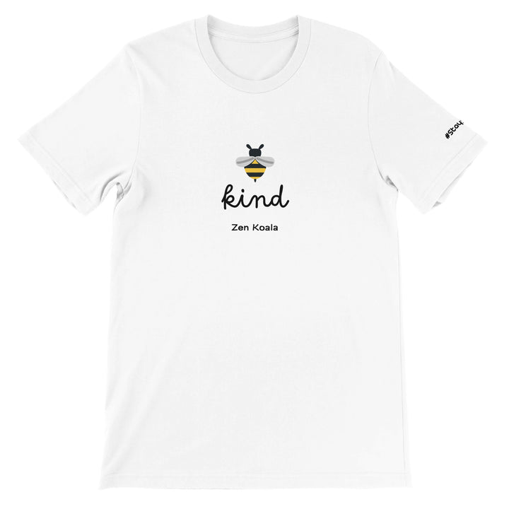 Bee Kind feel-good tee with a little bee — a soft reminder to go easy, Zen Koala Australia