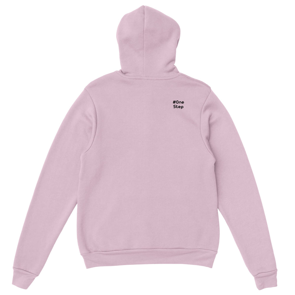 Back shoulder: #OneStep, Zen Koala Australia feel-good clothing