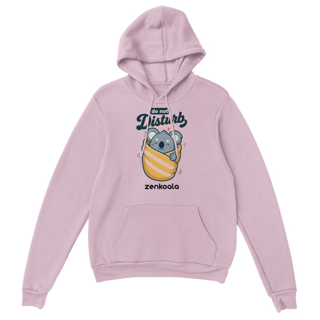 Do Not Disturb Koala feel-good hoodie in Light Pink — Zen Koala Australia