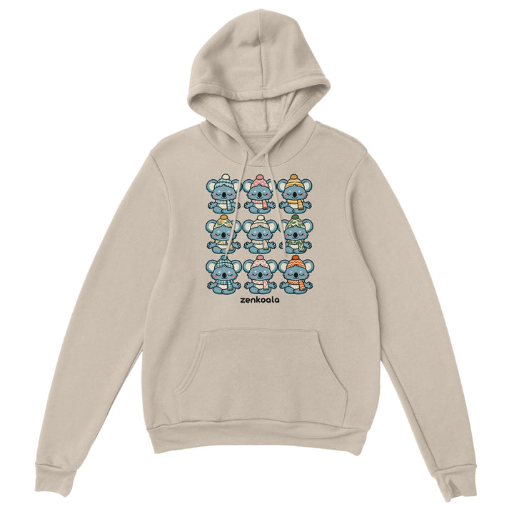 Koala Beanie Club feel-good hoodie in sand, Zen Koala Australia