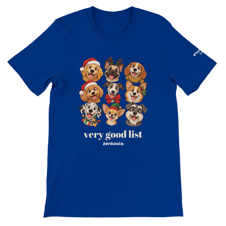 Very Good List feel-good tee in true royal, Zen Koala Australia