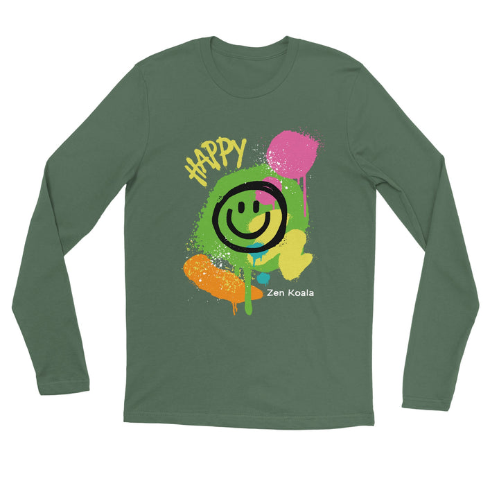 Happy - T-Shirt - Long Sleeve