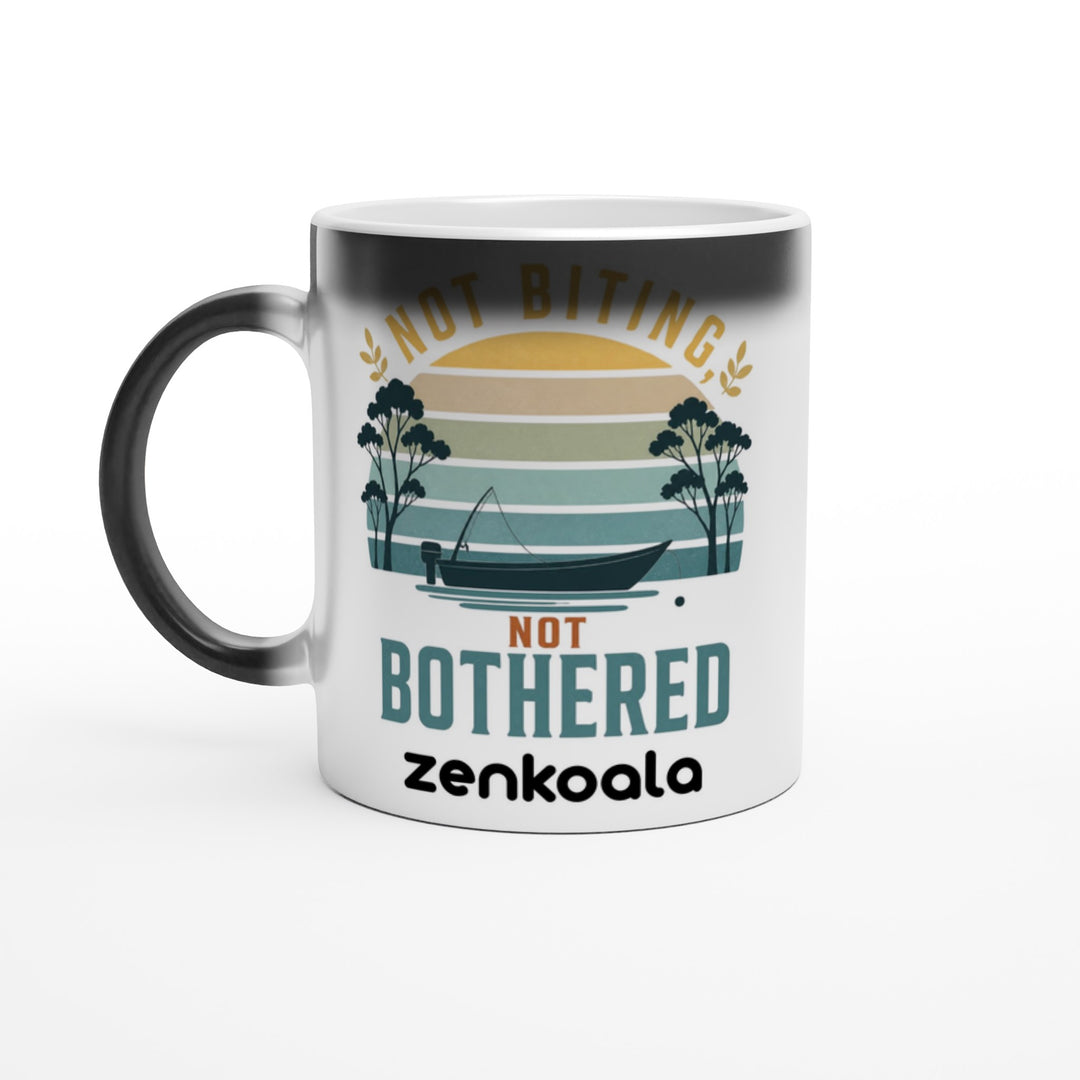 Not Biting Not Bothered magic colour-reveal mug — Zen Koala Australia