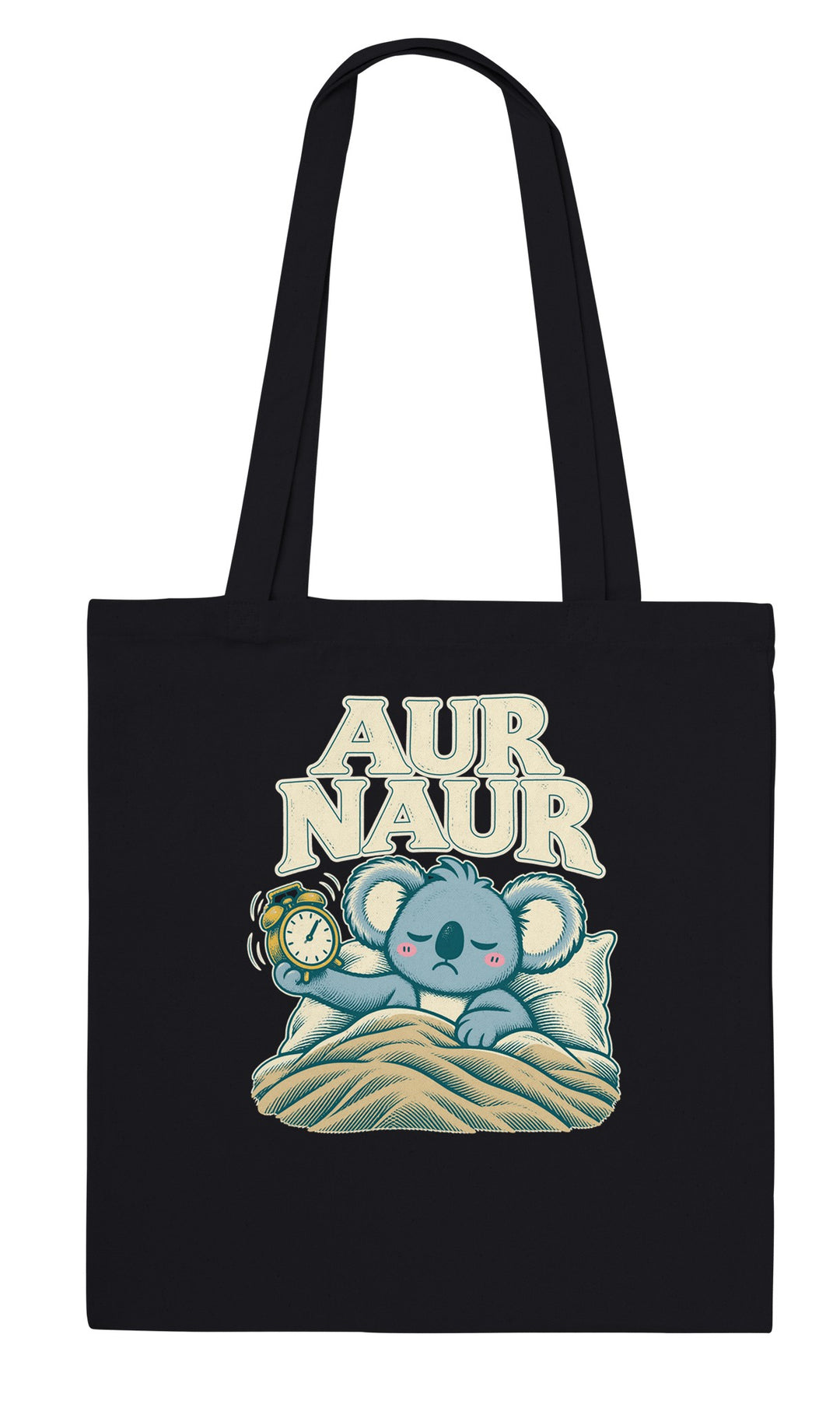Back of the Aur Naur tote bag: zenkoala.com.au, Zen Koala Australia