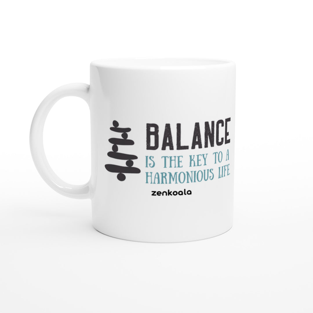Balance mug in all white, Zen Koala Australia