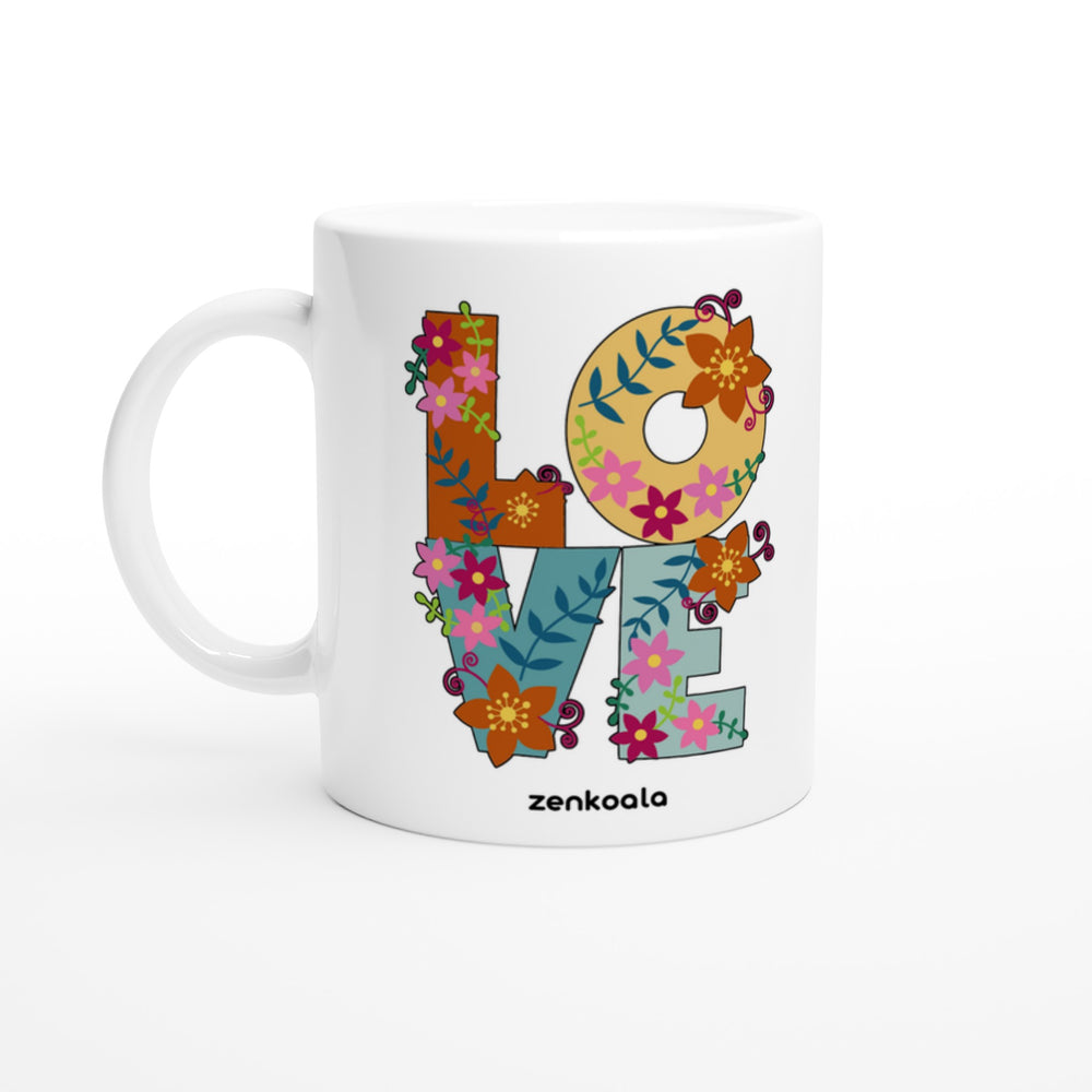 Love mug in all white, Zen Koala Australia