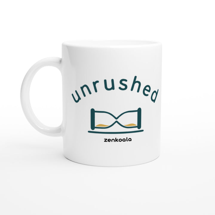 Unrushed mug in all white, Zen Koala Australia
