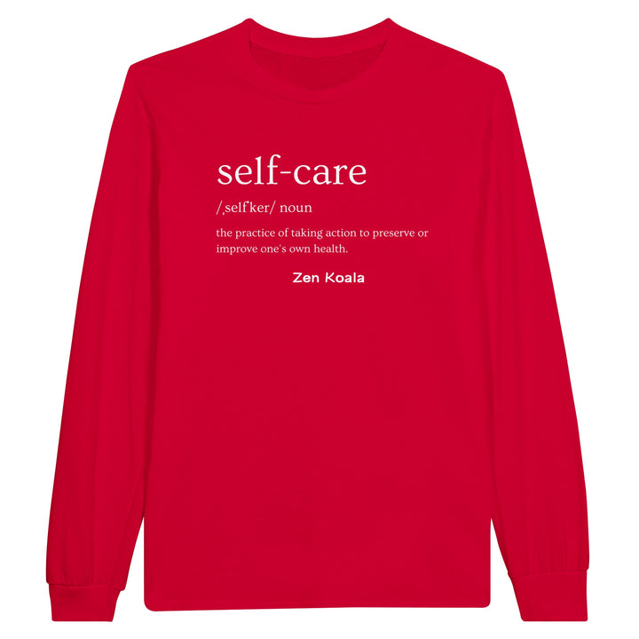 Self Care feel-good long sleeve tee — Zen Koala Australia