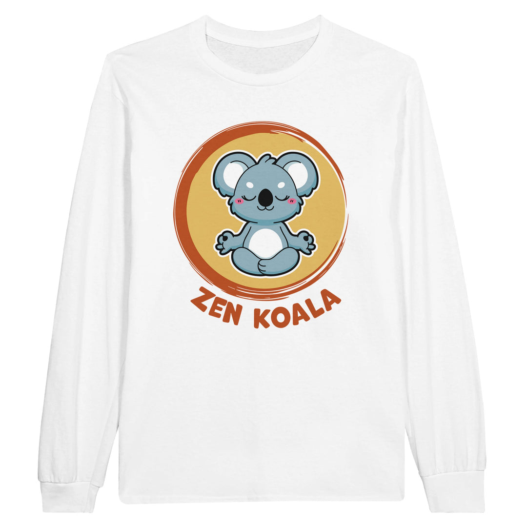 Zen Koala feel-good long sleeve tee — calm, a bit cheeky, completely yourself, Zen Koala Australia