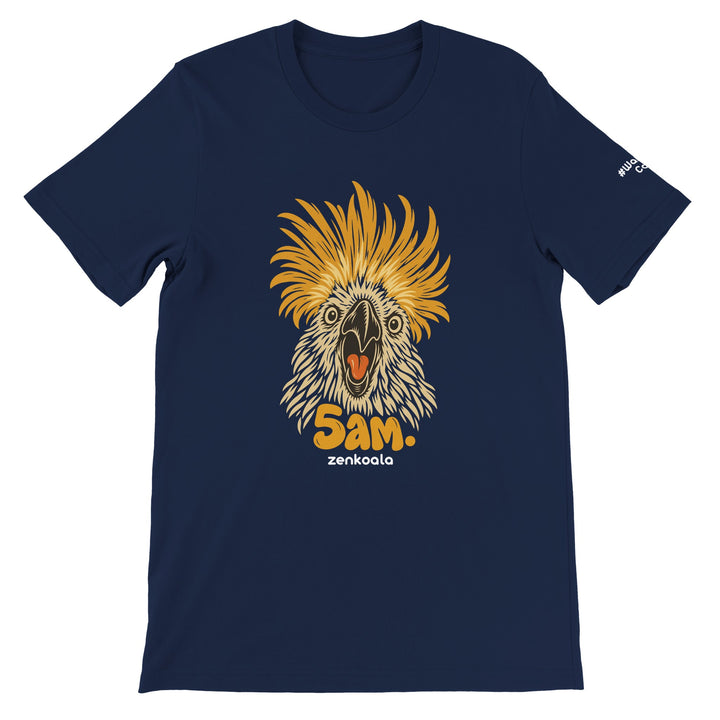 5am feel-good tee in navy, Zen Koala Australia