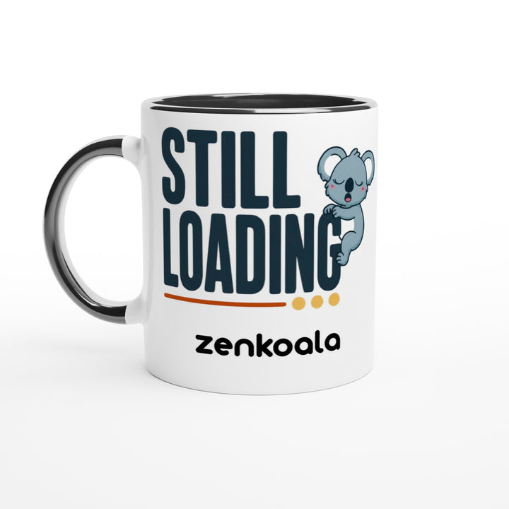 Still Loading Koala feel-good mug, black inside — Zen Koala Australia