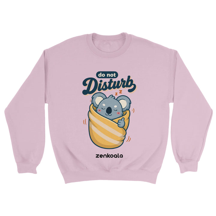 Do Not Disturb Koala feel-good sweatshirt in light pink — Zen Koala Australia