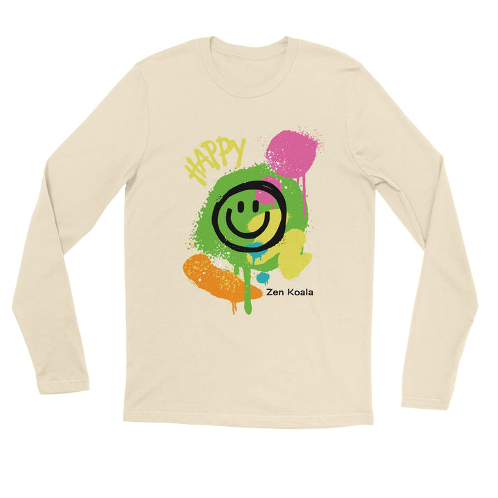 Happy - T-Shirt - Long Sleeve