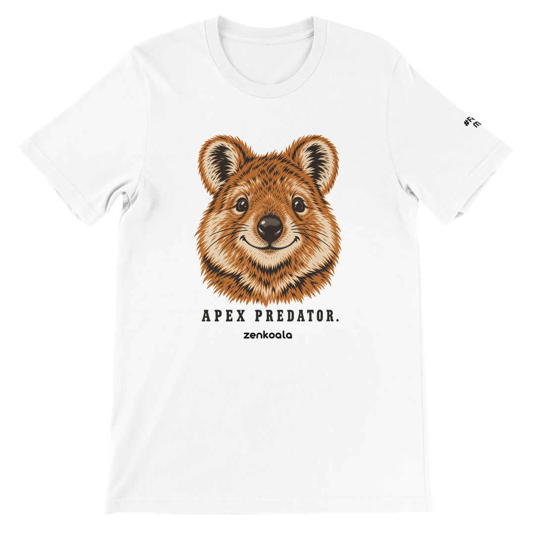 Apex Predator feel-good tee in white, Zen Koala Australia
