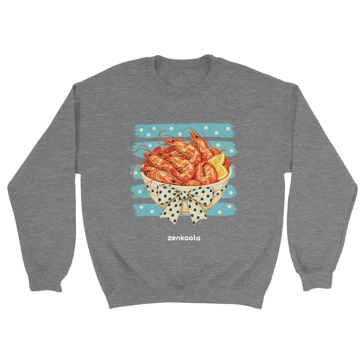 Prawns feel-good sweatshirt in sport grey, Zen Koala Australia