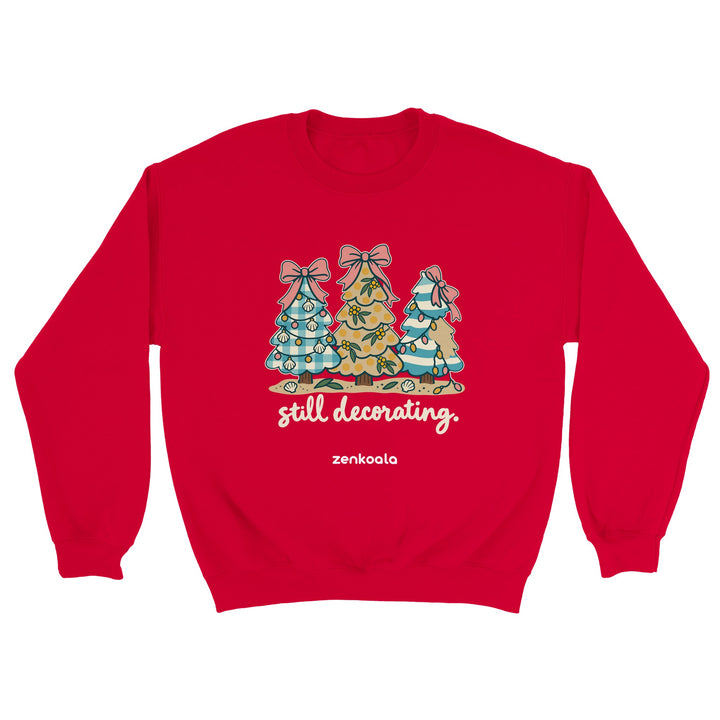 Still Decorating feel-good sweatshirt in red, Zen Koala Australia