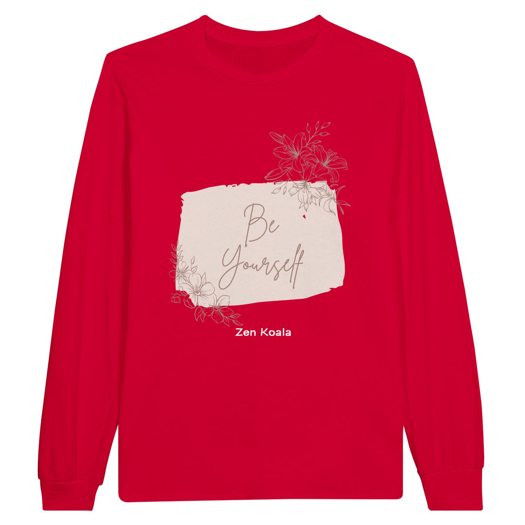 Be Yourself feel-good long sleeve tee — Zen Koala Australia