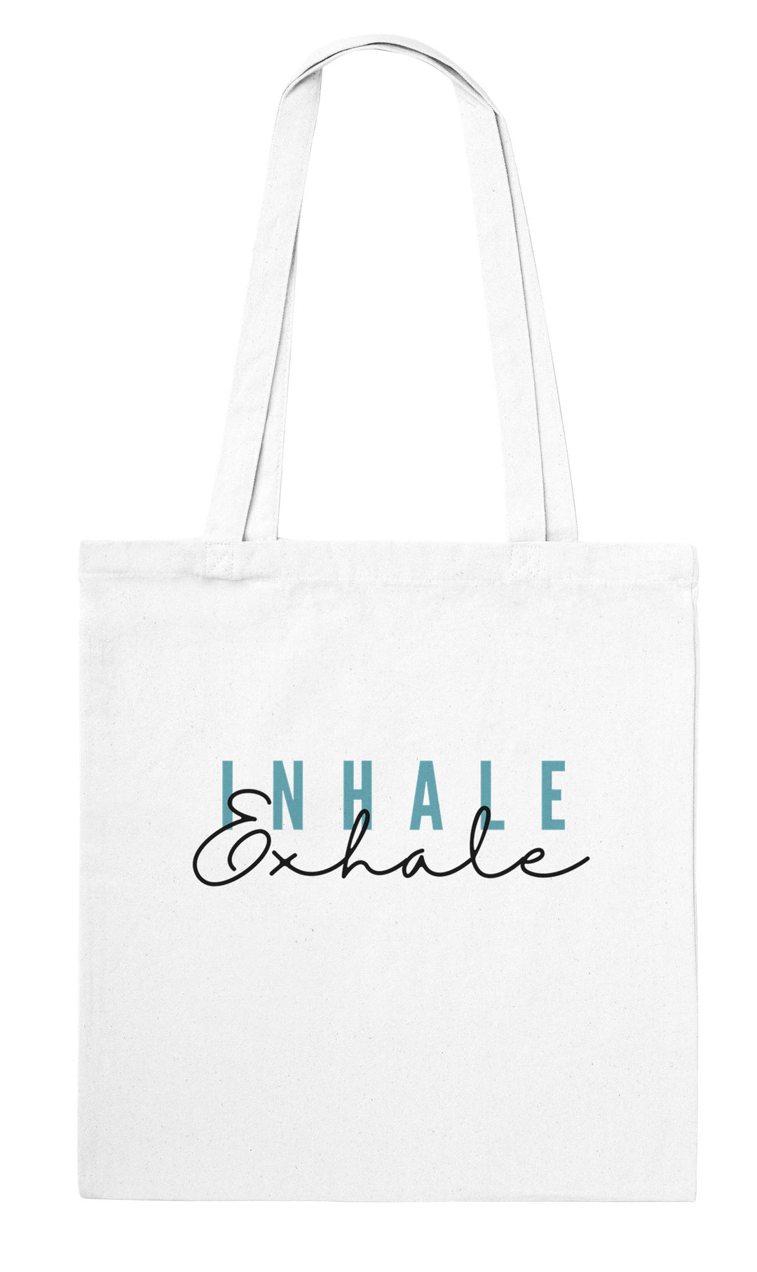 Exhale feel-good tote bag in white, Zen Koala Australia