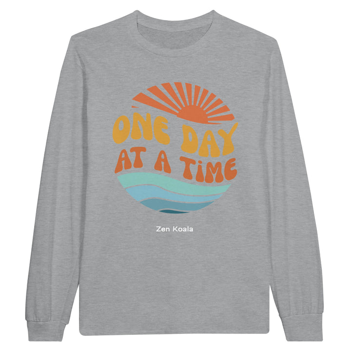 One Day at a Time feel-good long sleeve tee — Zen Koala Australia