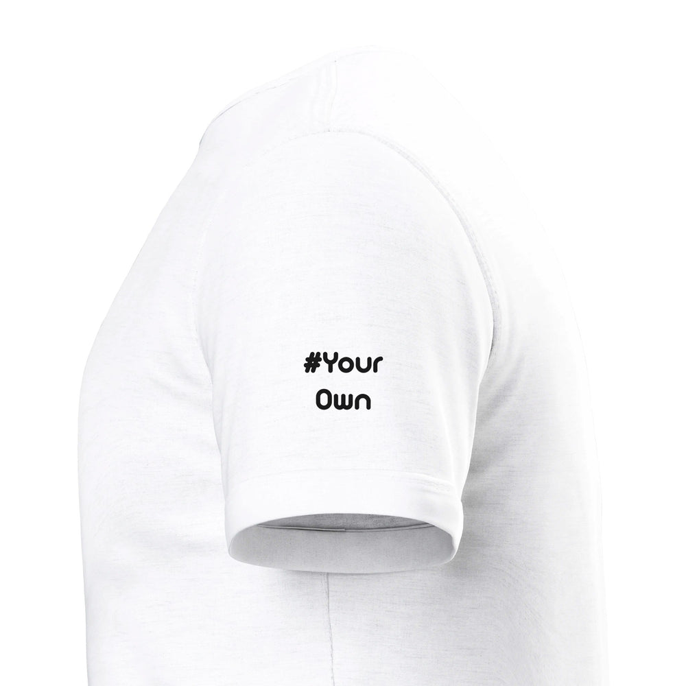 Sleeve close-up: #YourOwn — Zen Koala Australia feel-good clothing