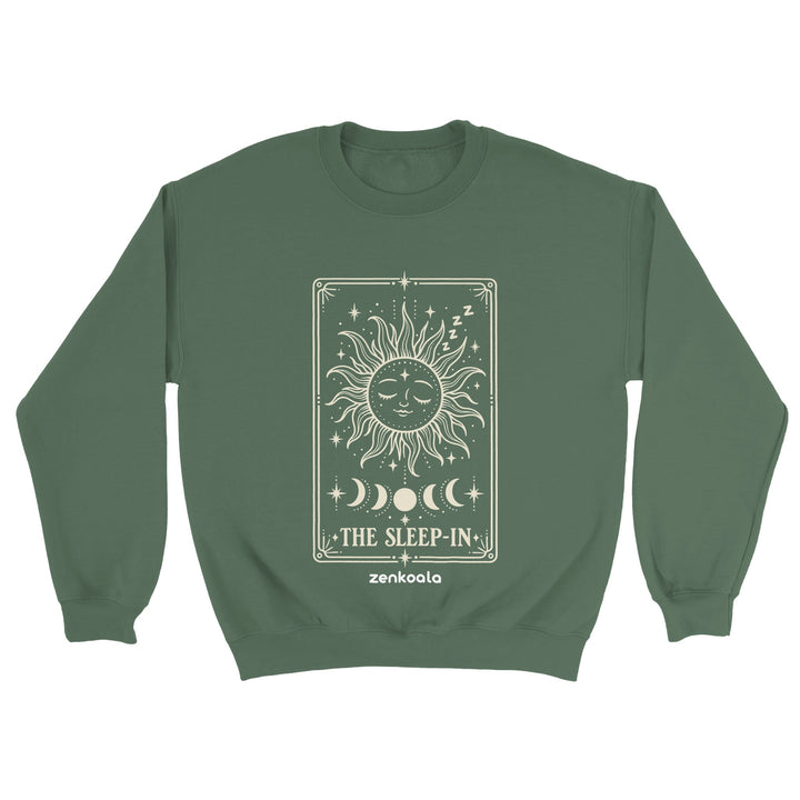 The Sleep-In feel-good sweatshirt in military green, Zen Koala Australia