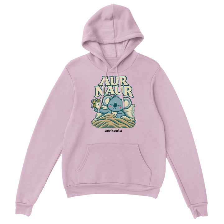Aur Naur feel-good hoodie in light pink, Zen Koala Australia