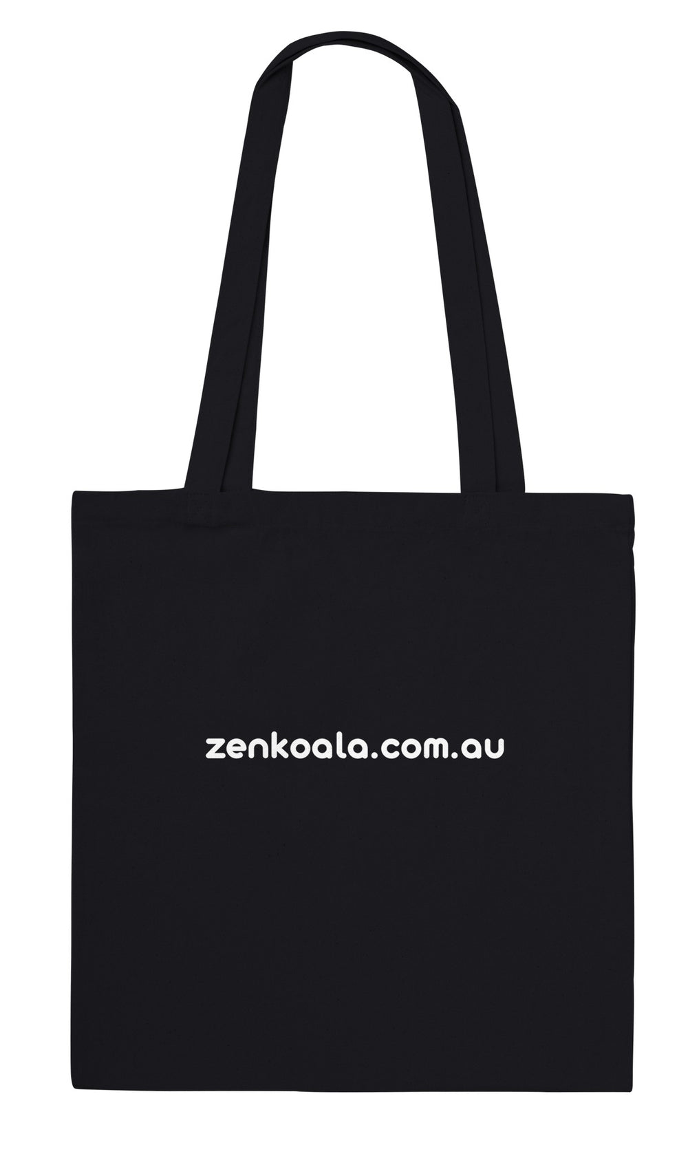 Back of the Handle Gently Care Instructions tote bag: zenkoala.com.au, Zen Koala Australia