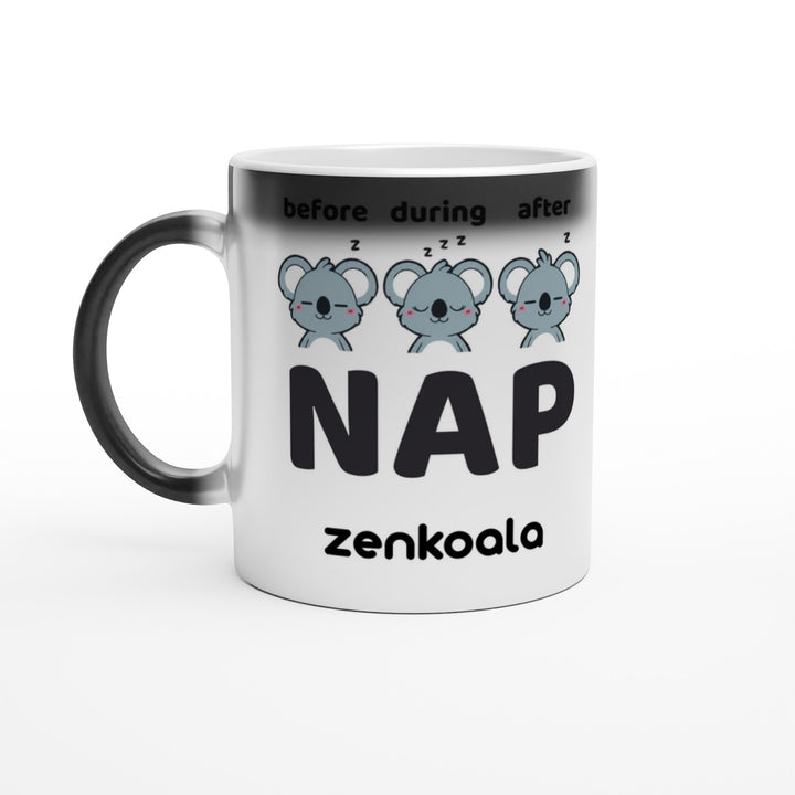 Before Nap Nap After Nap Koala magic colour-reveal mug — Zen Koala Australia