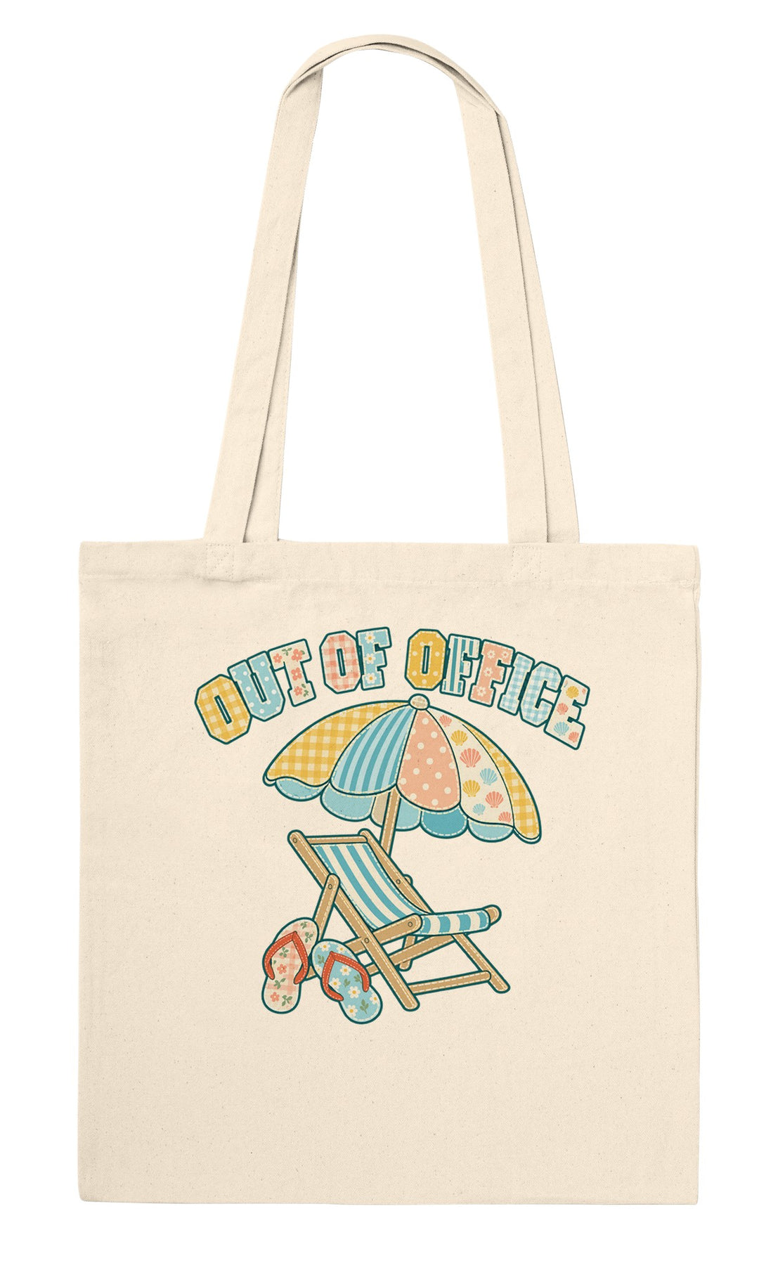 Out of Office Beach feel-good tote bag in natural, Zen Koala Australia