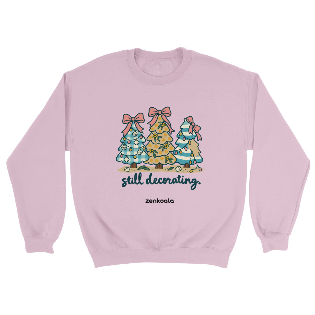 Still Decorating feel-good sweatshirt in light pink, Zen Koala Australia
