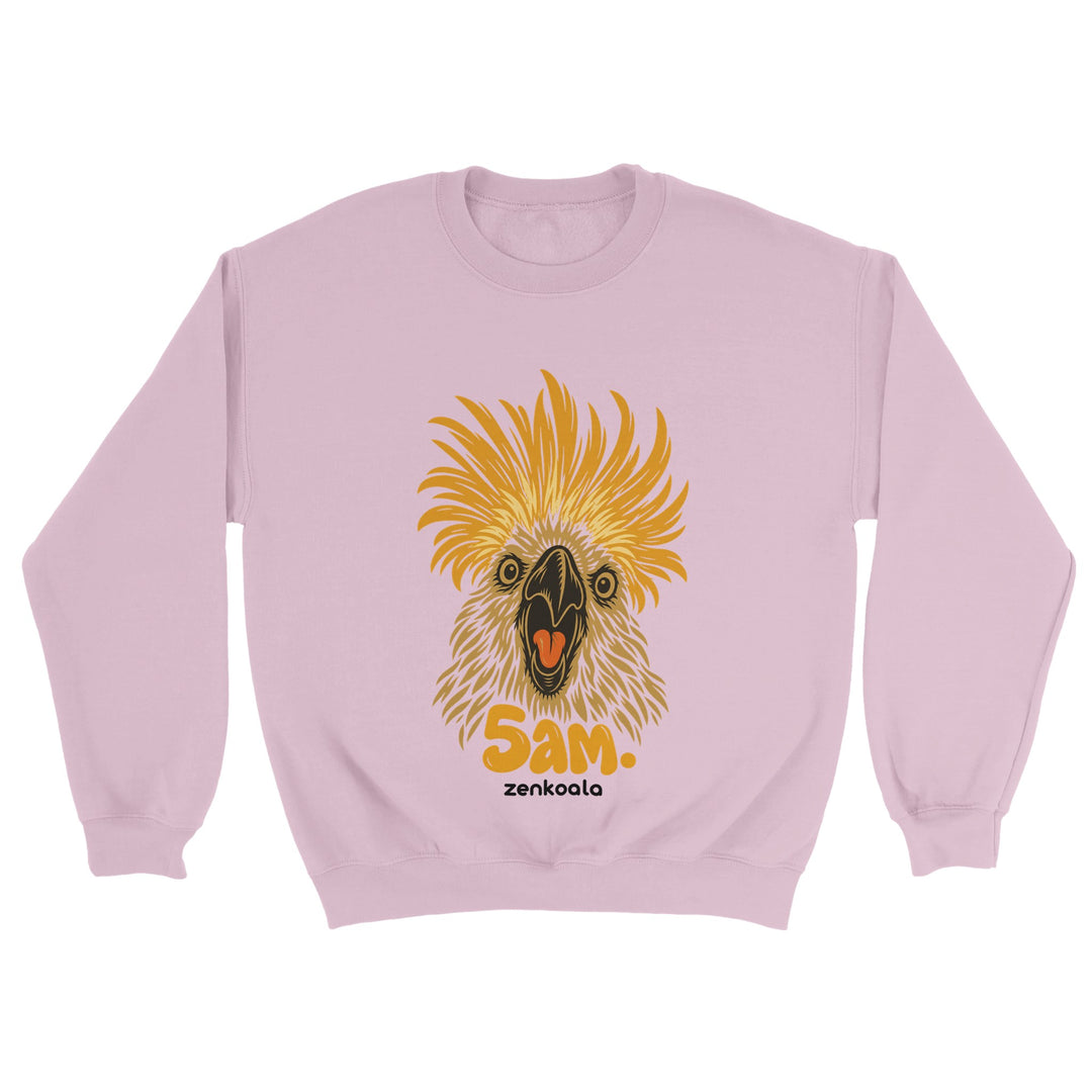 5am feel-good sweatshirt in light pink, Zen Koala Australia