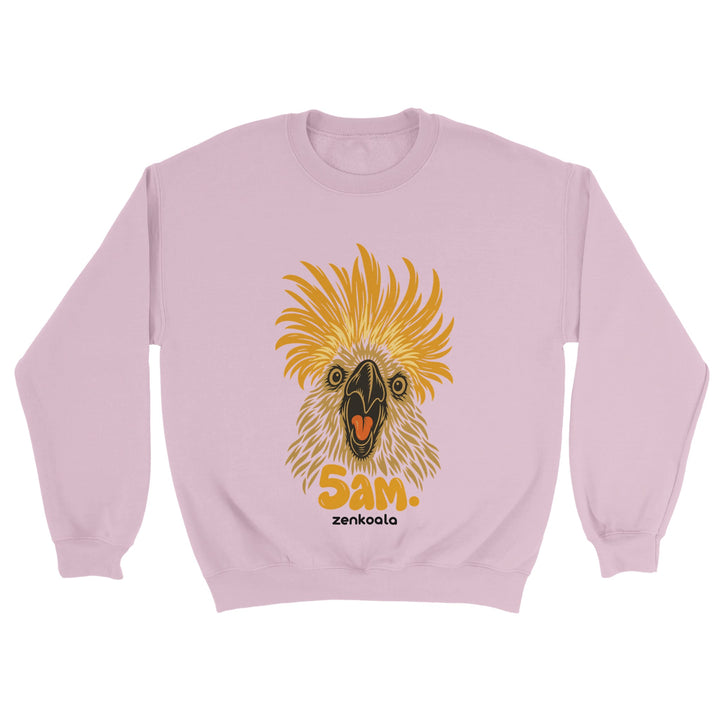 5am feel-good sweatshirt in light pink, Zen Koala Australia