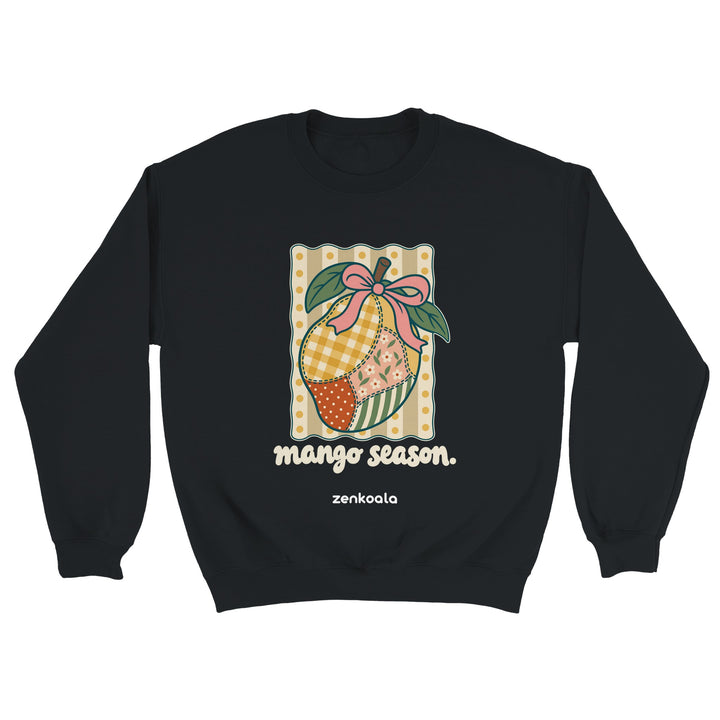 Mango Season feel-good sweatshirt in black, Zen Koala Australia