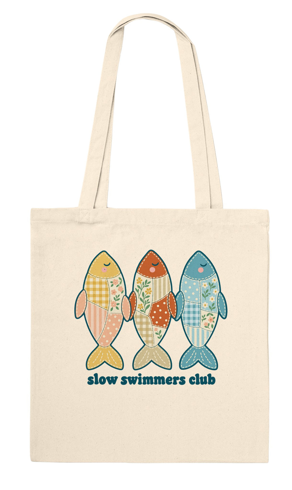 Back of the Slow Swimmers Club tote bag: zenkoala.com.au, Zen Koala Australia