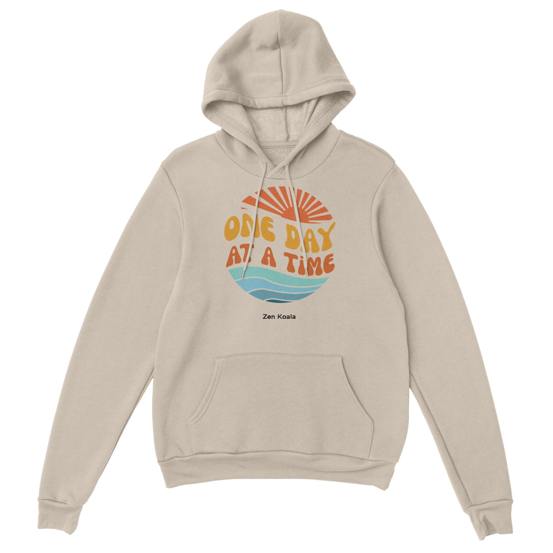 One Day at a Time feel-good hoodie — Zen Koala Australia