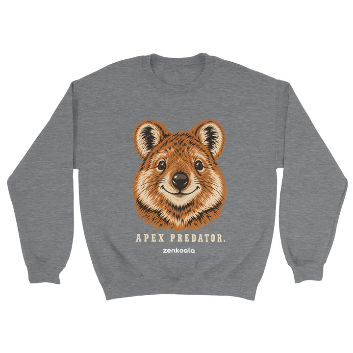 Apex Predator feel-good sweatshirt in sport grey, Zen Koala Australia