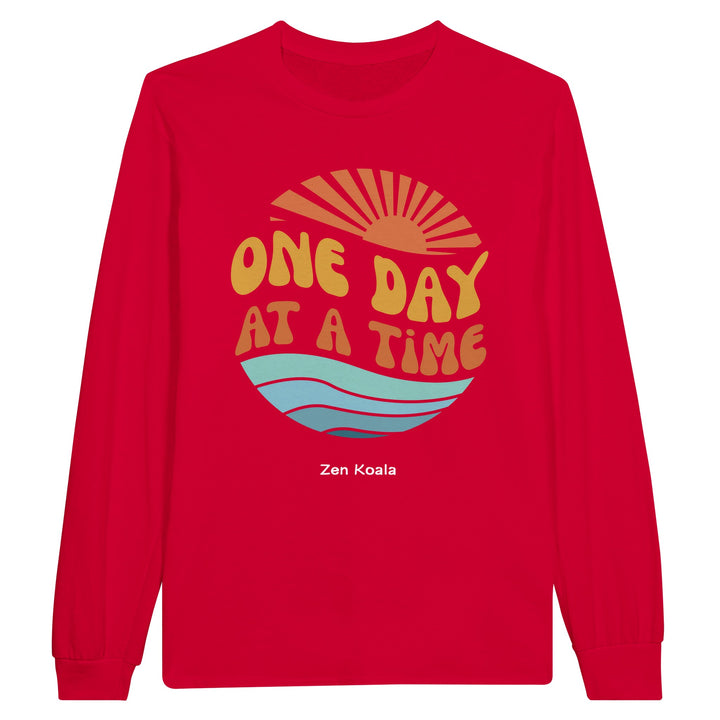 One Day at a Time feel-good long sleeve tee — Zen Koala Australia