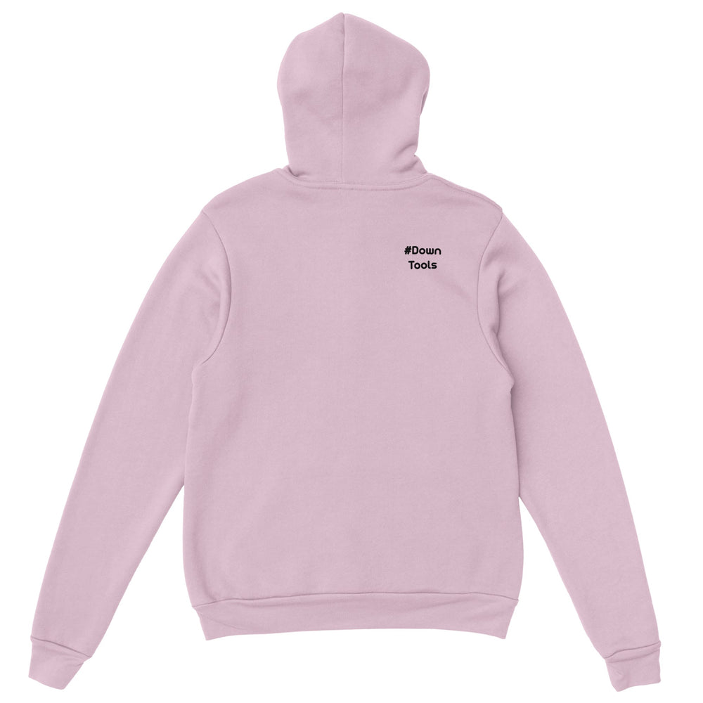 Back shoulder: #DownTools — Zen Koala Australia feel-good clothing