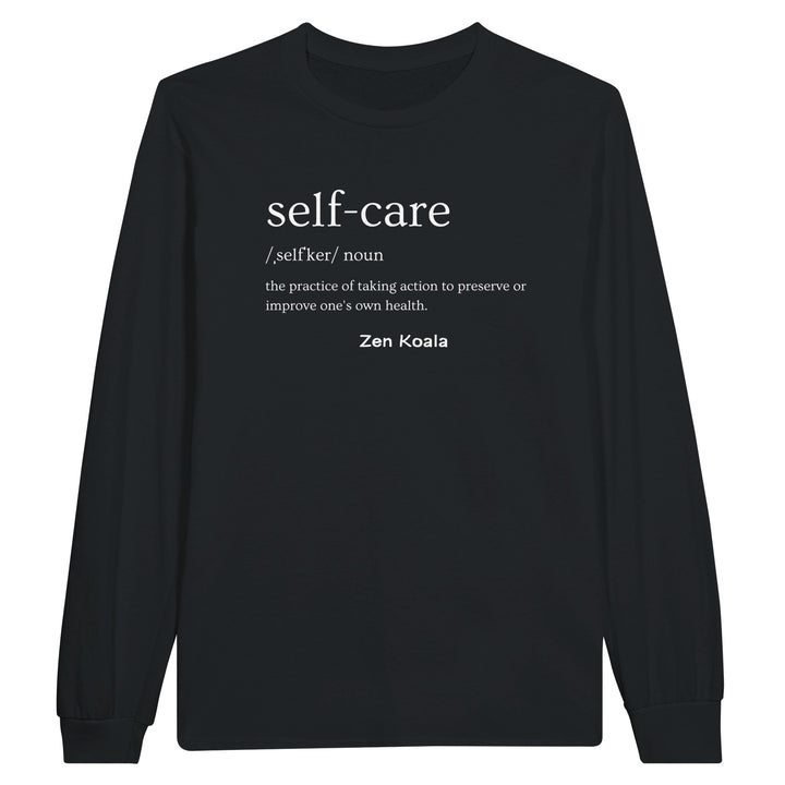 Self Care feel-good long sleeve tee — Zen Koala Australia