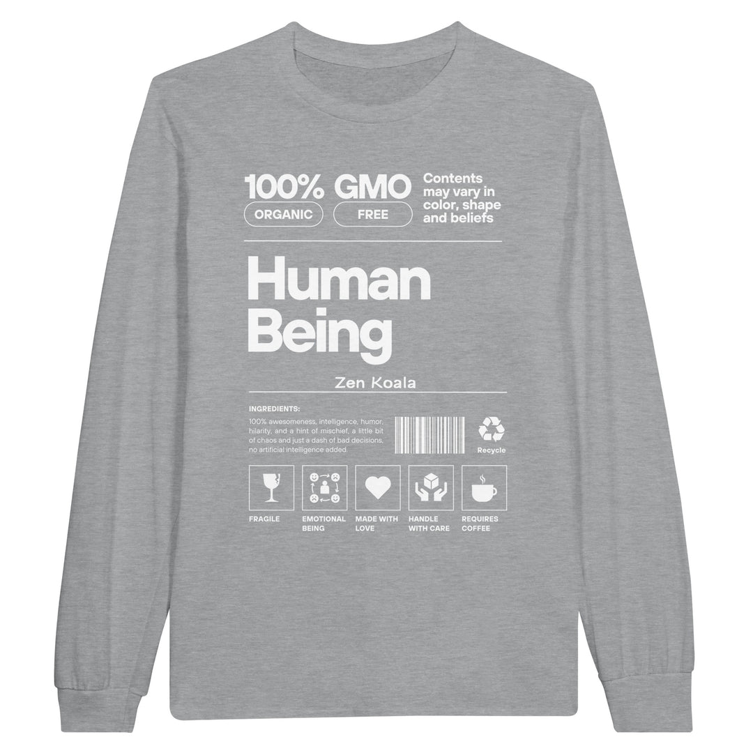 Human Being feel-good long sleeve tee — Zen Koala Australia