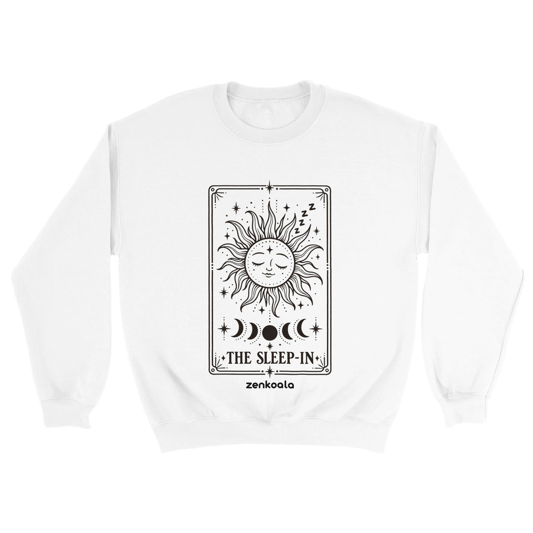 The Sleep-In feel-good sweatshirt in white, Zen Koala Australia