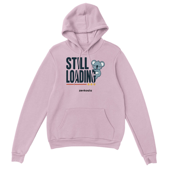 Still Loading Koala feel-good hoodie in light pink, Zen Koala Australia