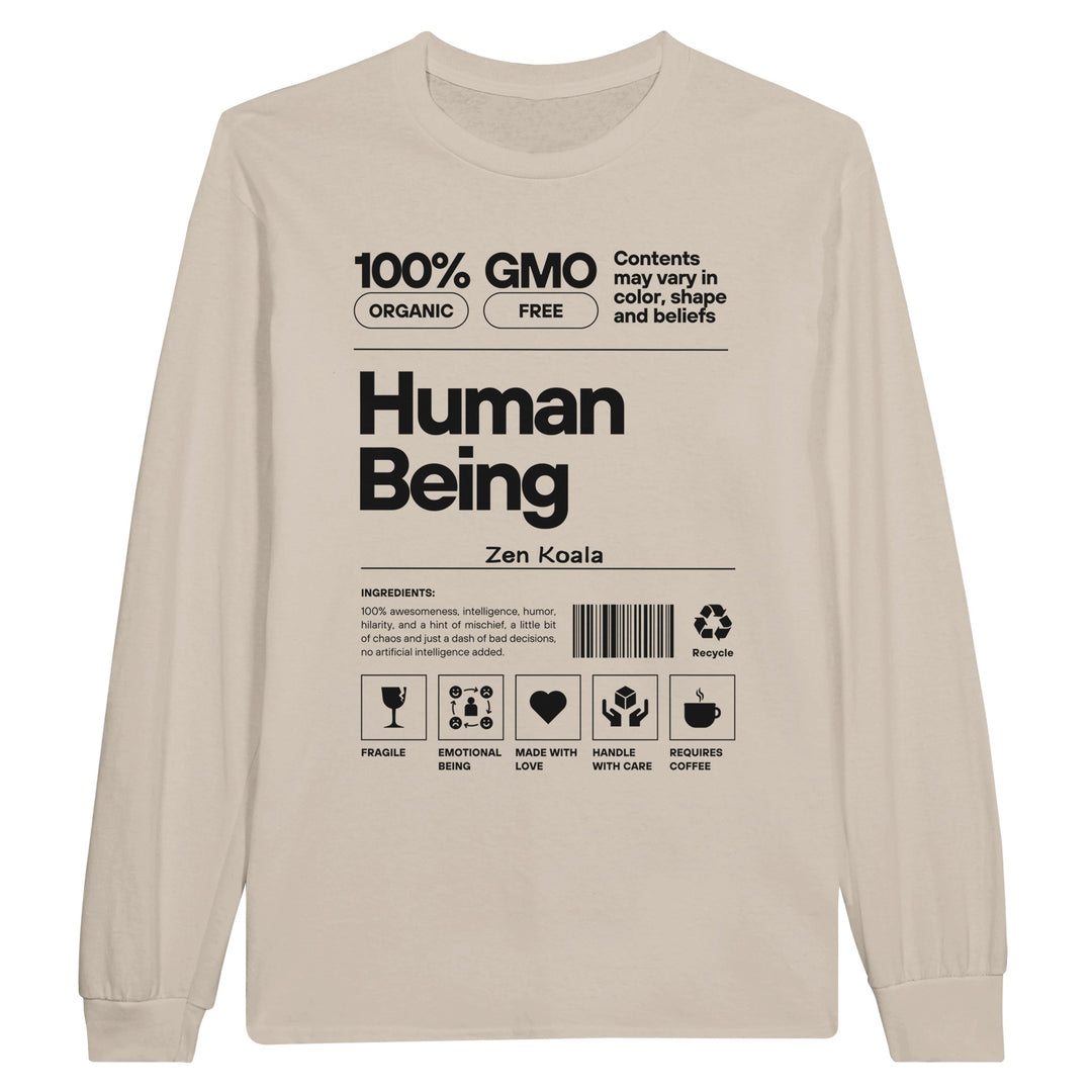 Human Being feel-good long sleeve tee — Zen Koala Australia