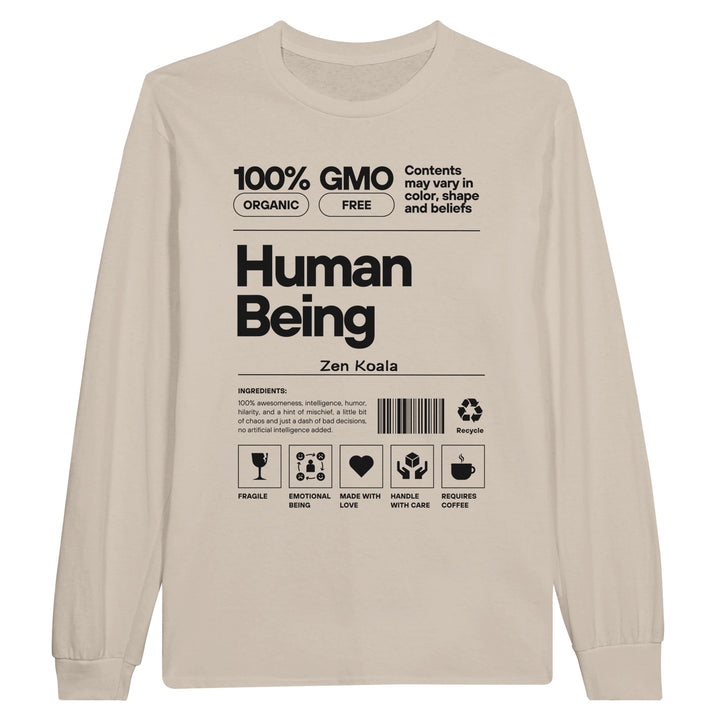 Human Being feel-good long sleeve tee — Zen Koala Australia